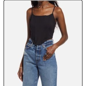 BP Black Women's Corset Crop Top